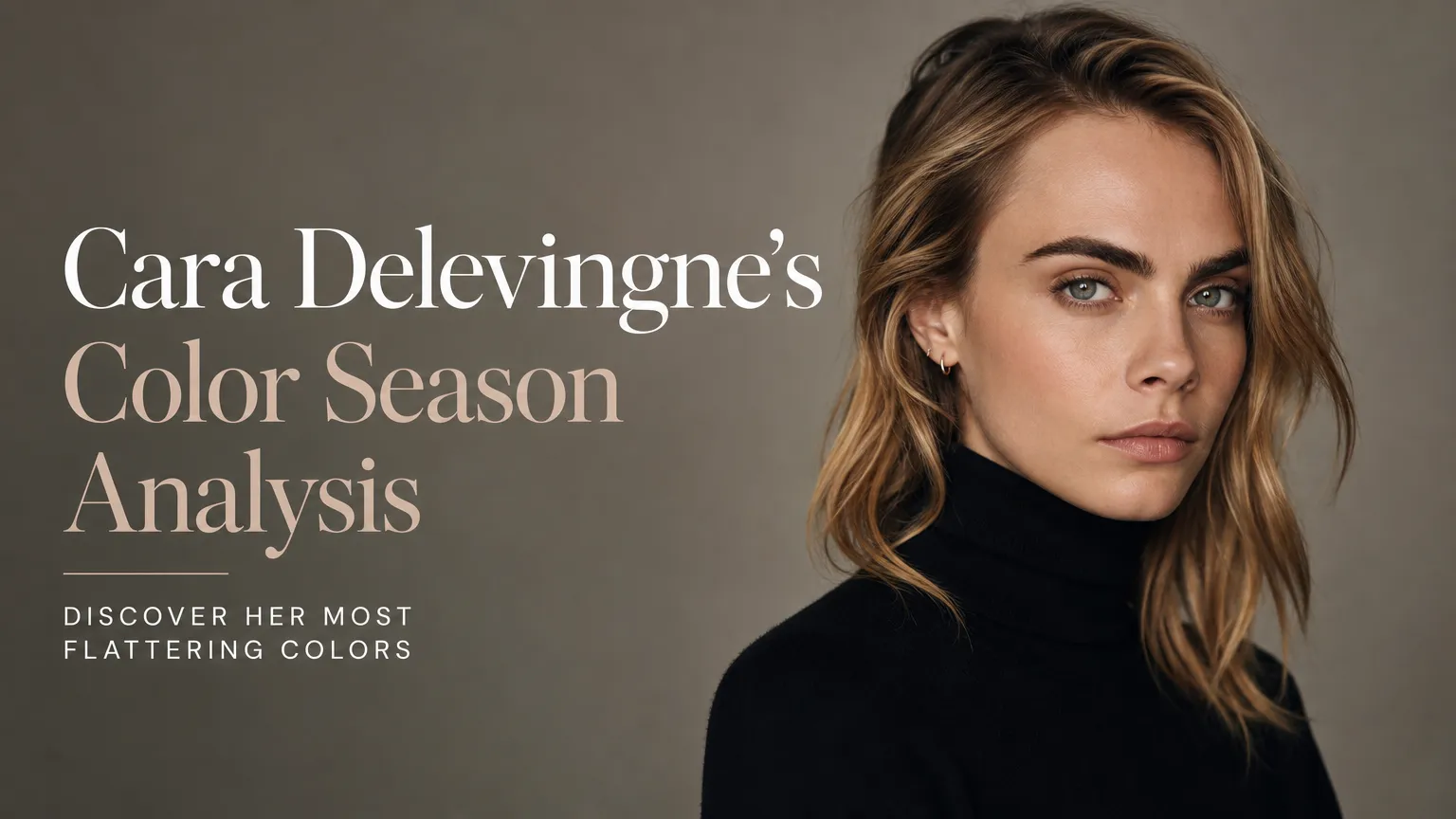 Cara Delevingne Colour Analysis: Soft Summer Season Revealed