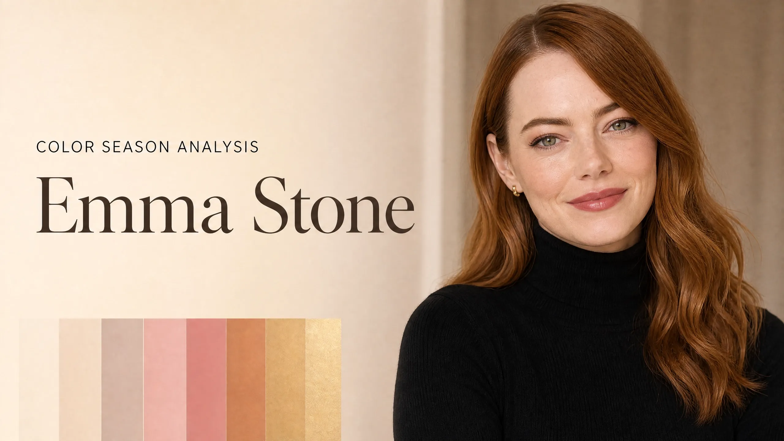 Emma Stone Colour Analysis: True Spring Season Breakdown