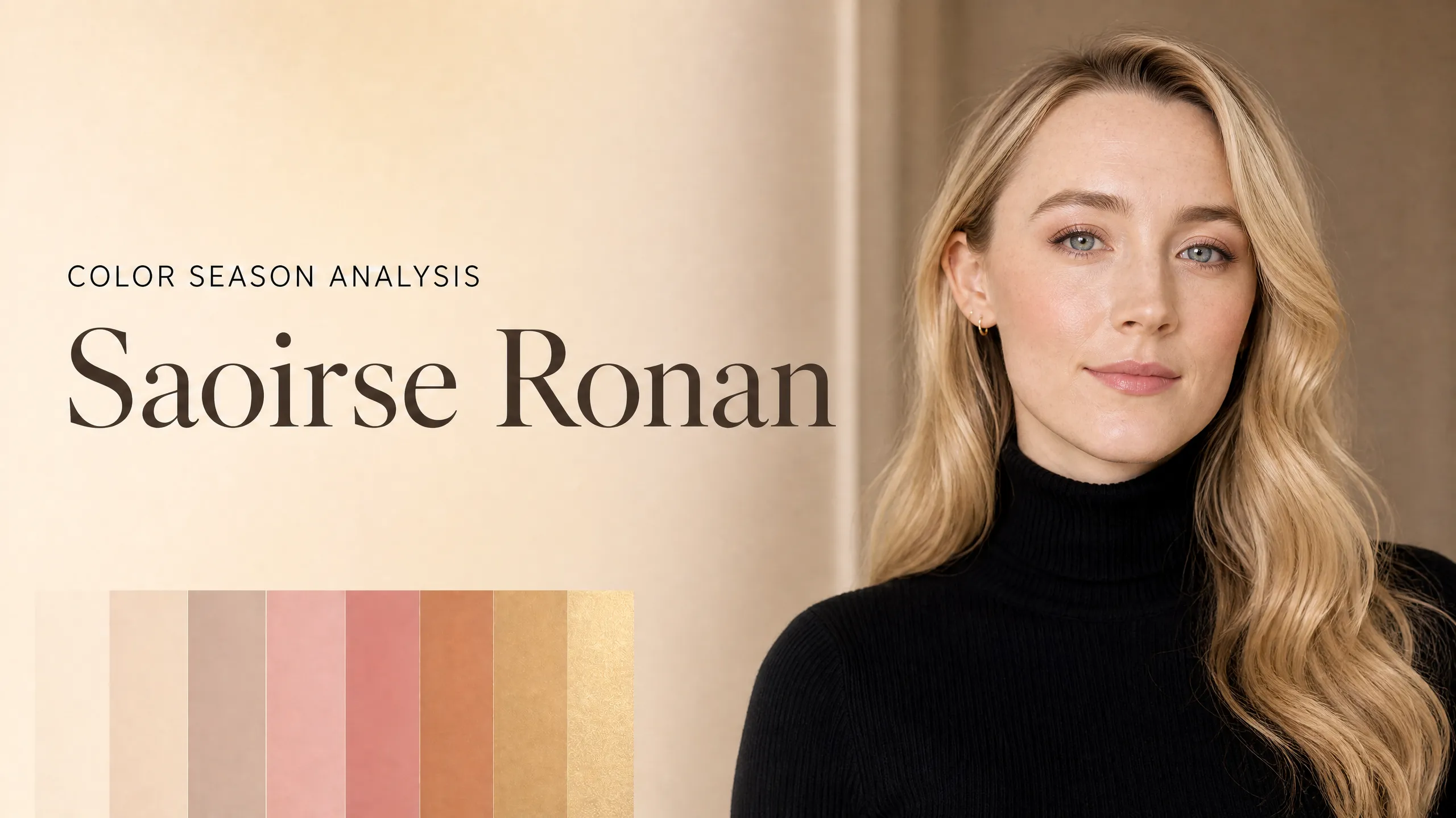 Saoirse Ronan Colour Analysis: Light Spring Season Breakdown