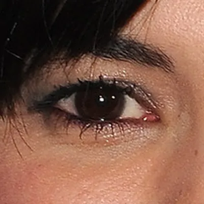 Audrey Tautou's eyes — cool dark brown, vivid True Winter quality