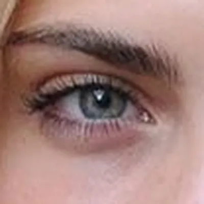Cara Delevingne's eyes — grey-green, soft Soft Summer quality