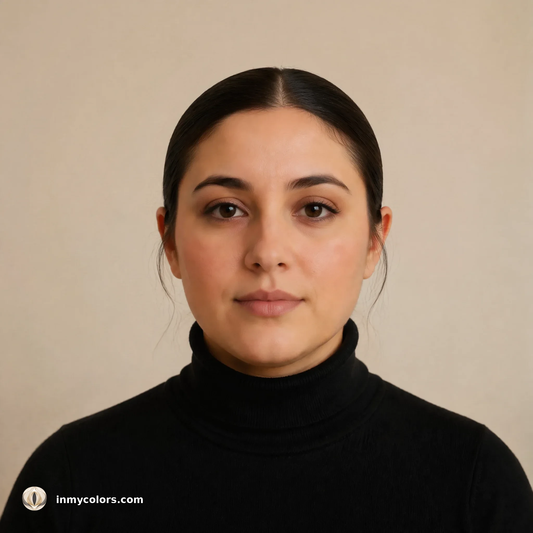 Round face shape with hairstyle to avoid shown — blunt bob ending at chin level