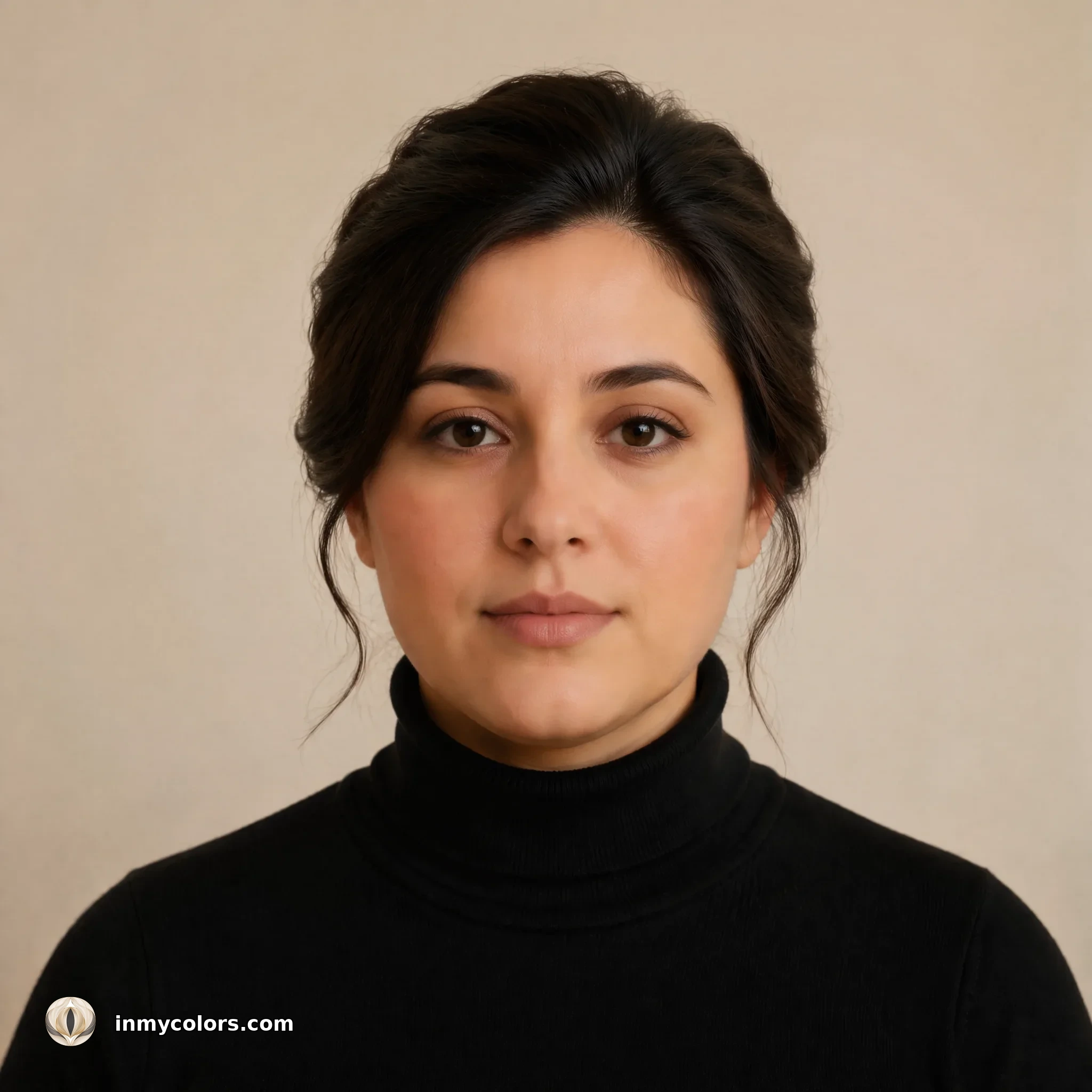 Round face shape with recommended hairstyle